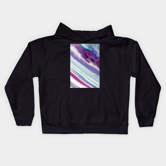 Rich Earthy Abstract, Cool Abstract Painting Kids Hoodie by Estrytee